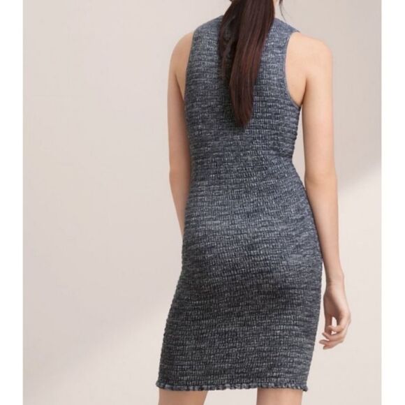 WILFRED FREE Gray Shayk Smocked Bodycon Dress XXS - Picture 6 of 10